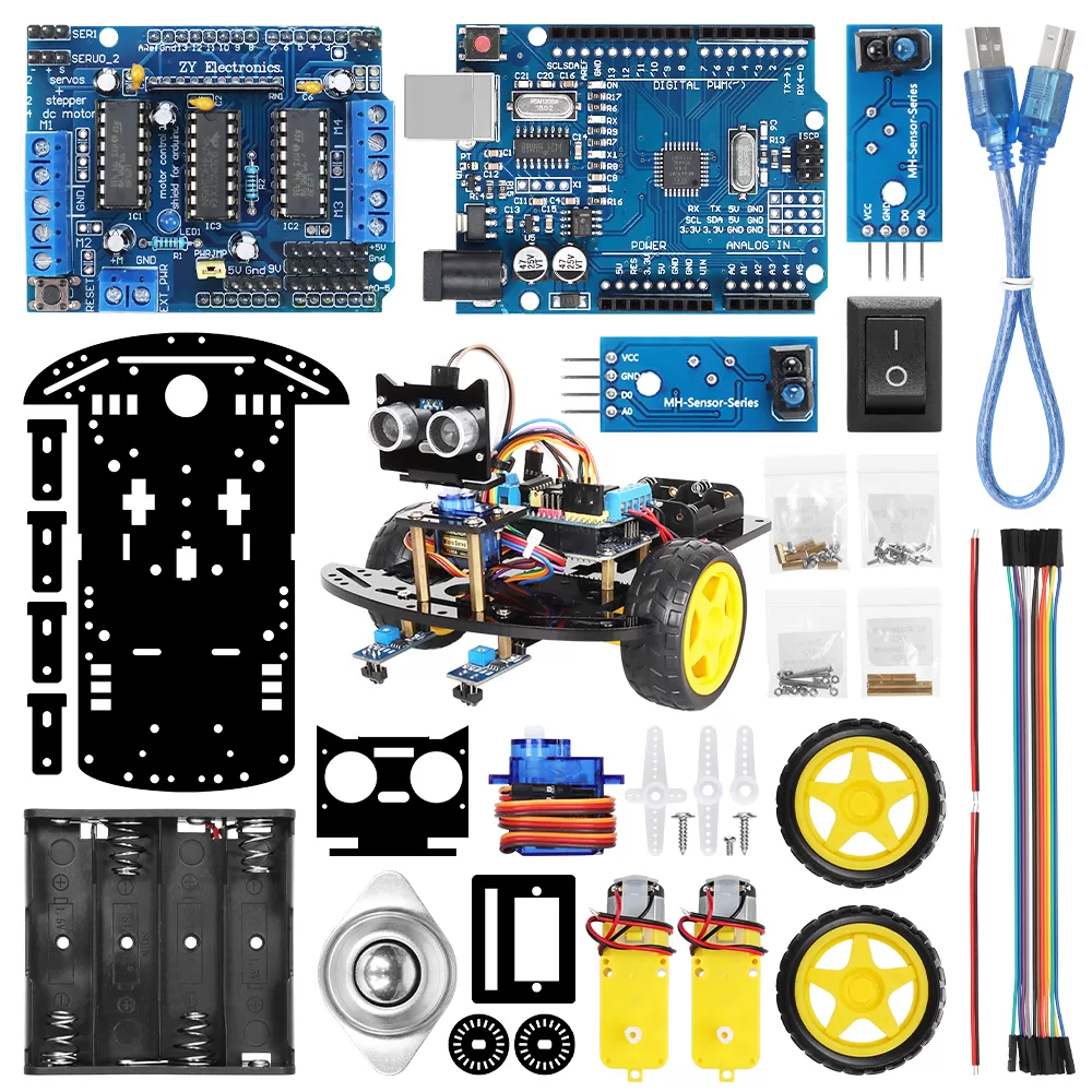 2WD Smart Programmable Robot Car Kit For Arduino Uno