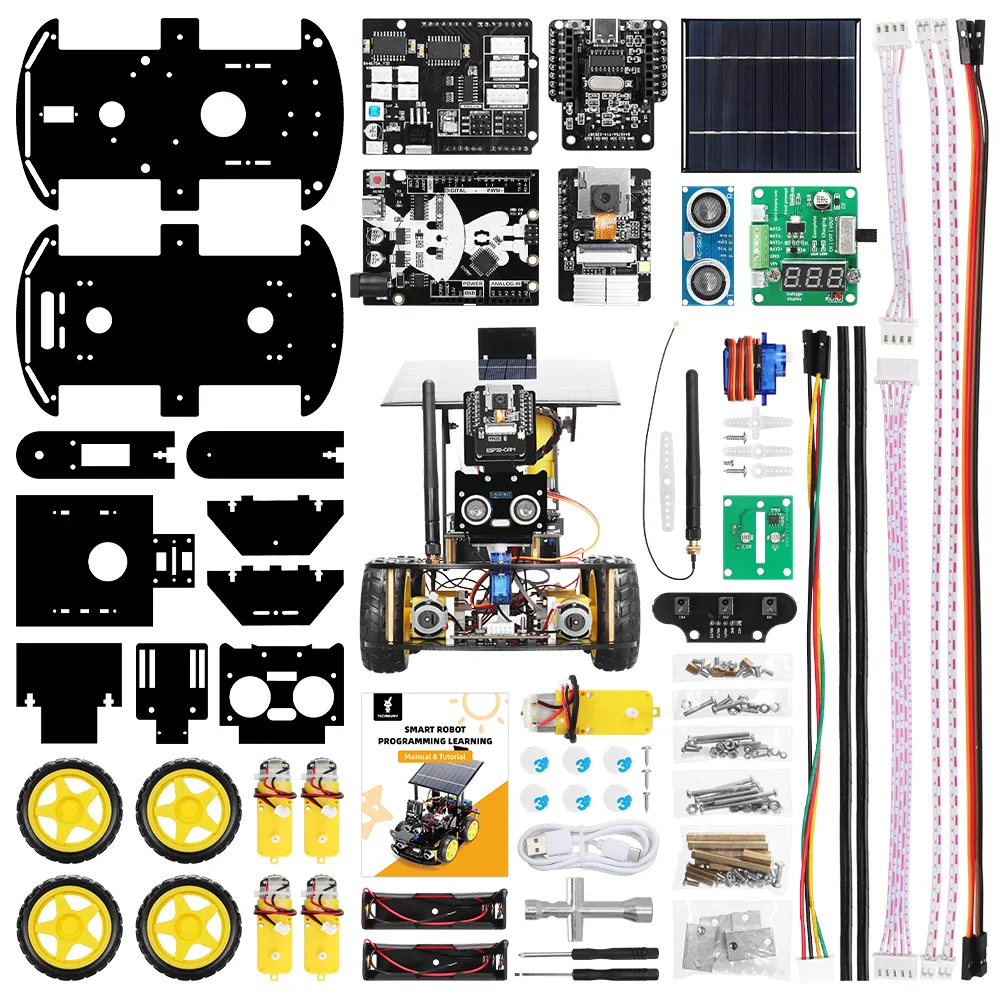 ESP32 CAM Solar Charging Smart Car Kit