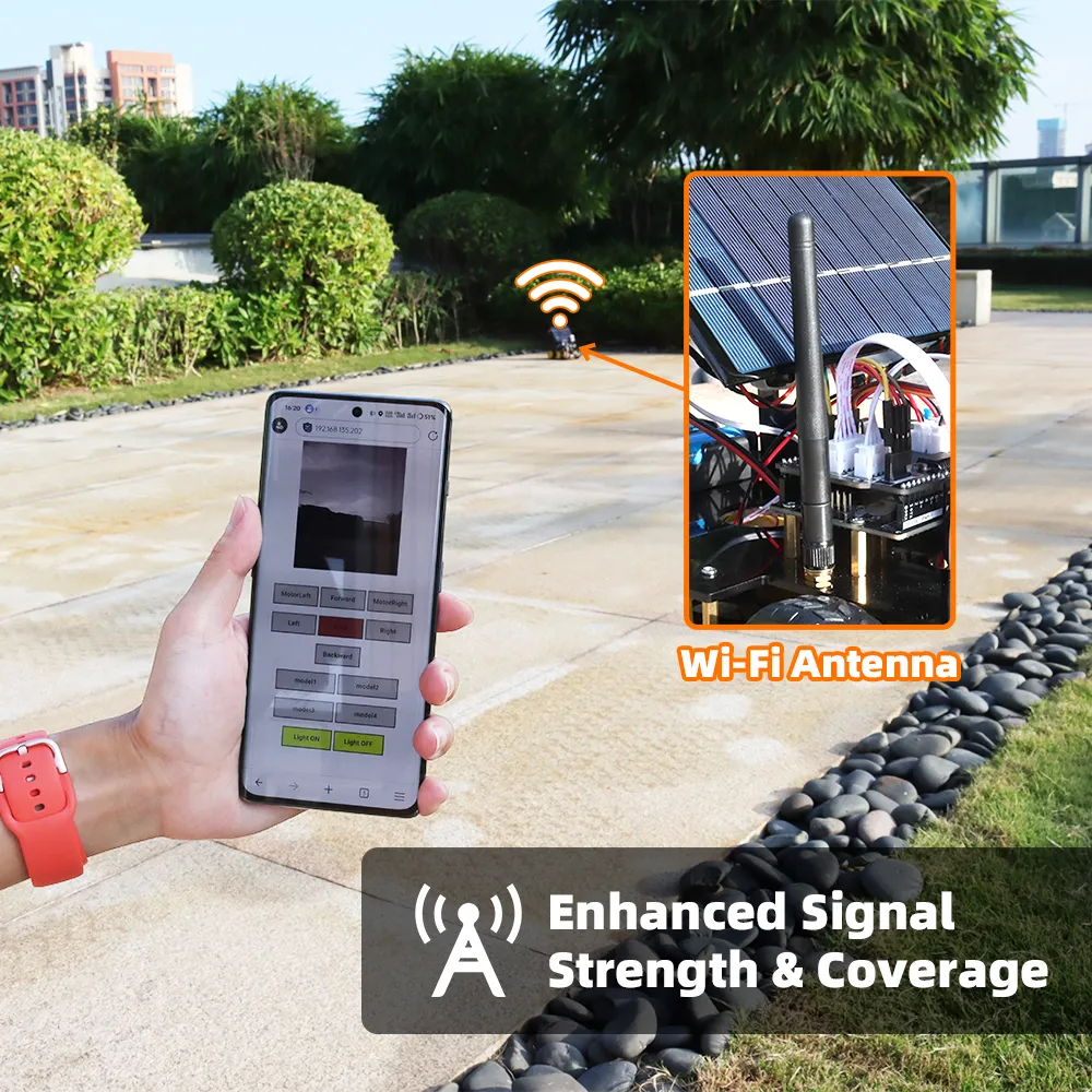 ESP32 CAM Solar Charging Smart Car Kit