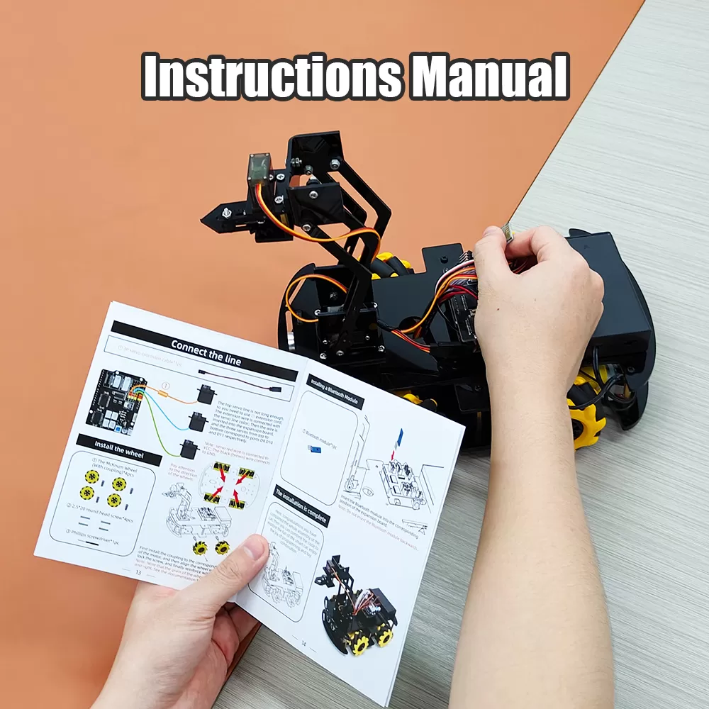 4WD McNamee Wheel Robot Kit for Arduino Robotic Arm