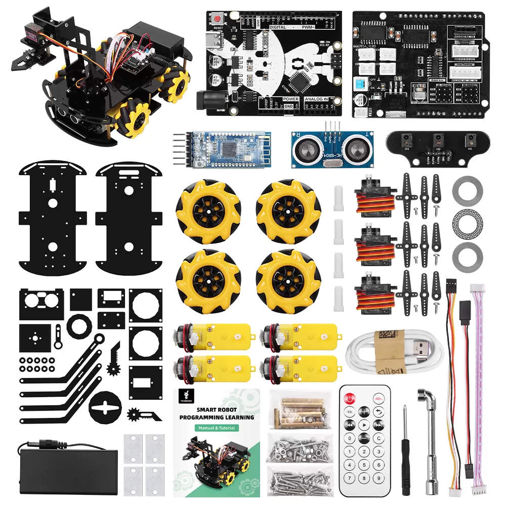 4WD McNamee Wheel Robot Kit for Arduino Robotic Arm