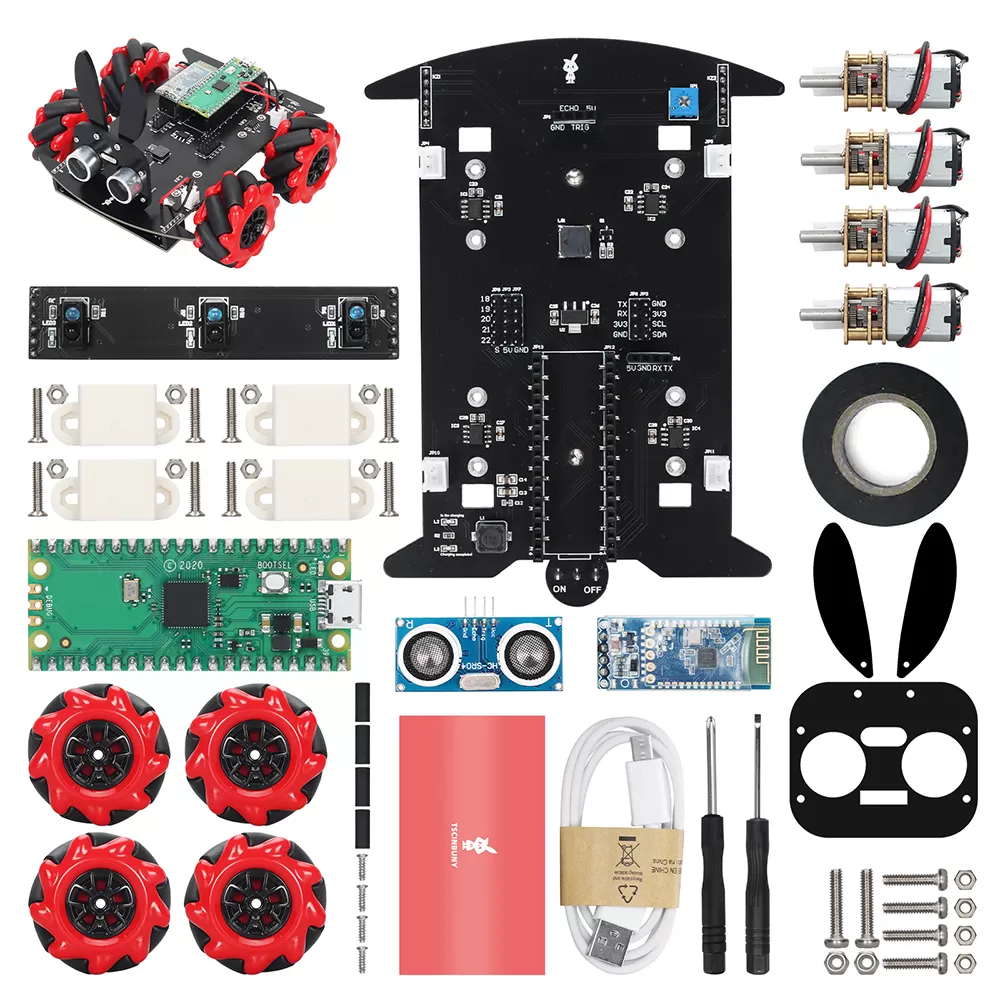 Raspberry Pi Pico Robot Car Kit with APP