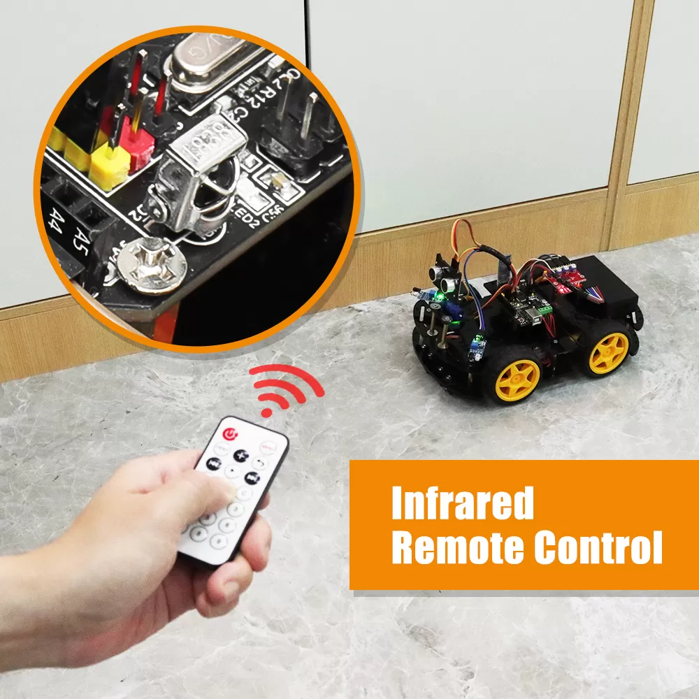 Smart Robot Car Kit For Arduino Uno R3 with App and Codes