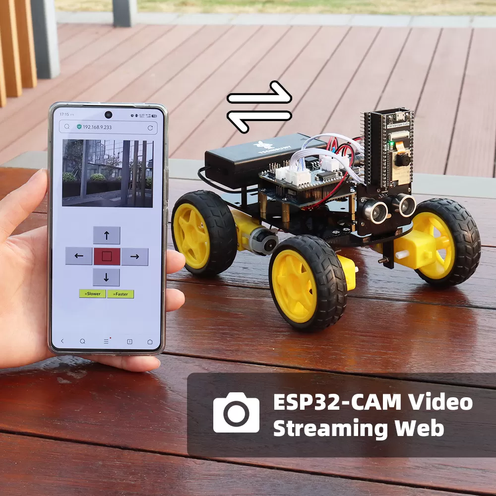 ESP32 Camera Robot for Arduino Uno Starter Kit