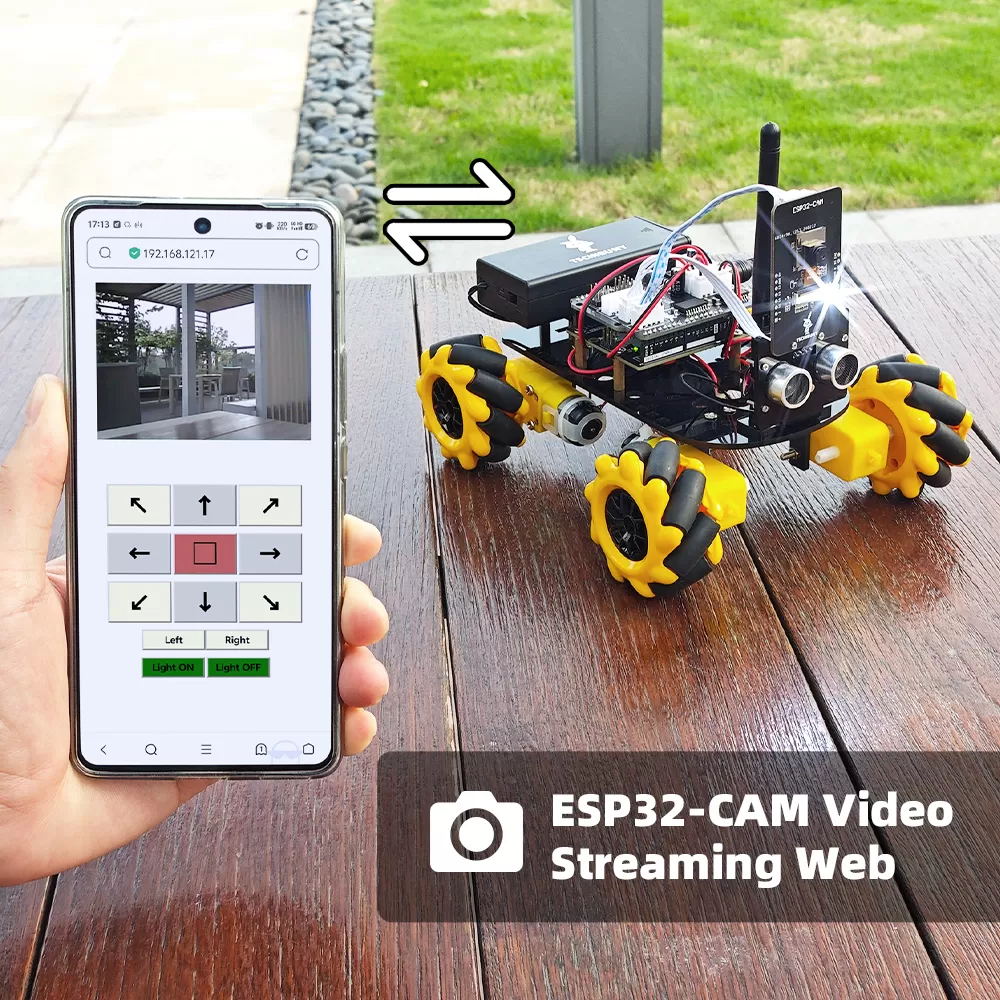 ESP32 Wifi Camera Robot Kit for Arduino Uno